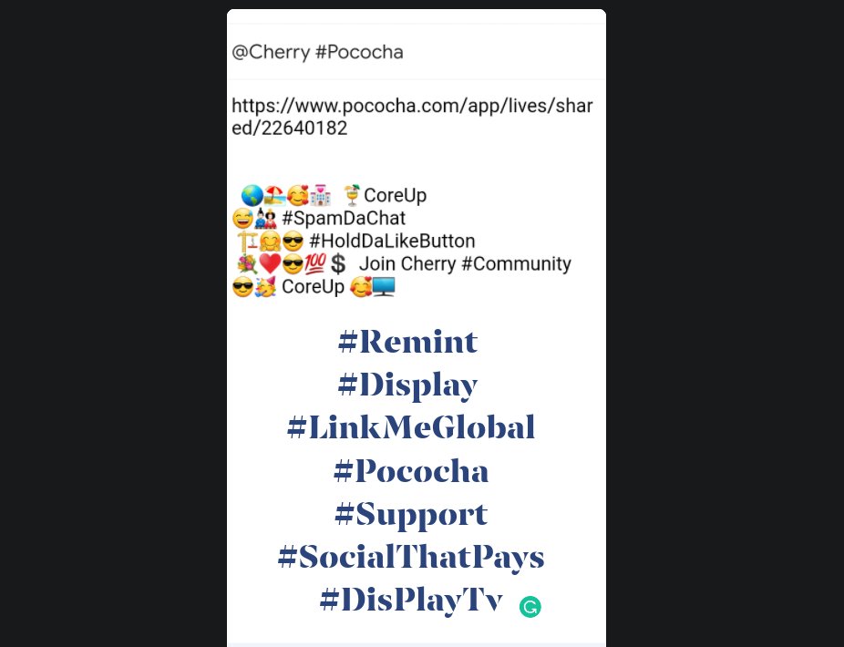 CarreGuy2's tweet photo. #Remint 
#Display 
#LinkMeGlobal
#Pococha
#Support
#SocialThatPays
#DisPlayTv https://t.co/IEzA4Ts9Bd