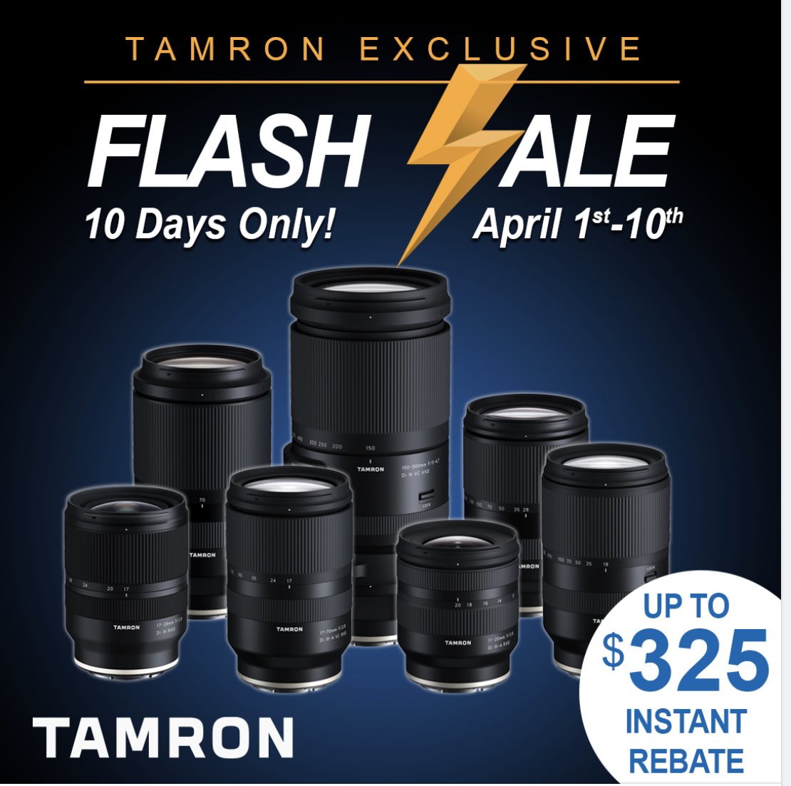 KerrisdaleKBA's tweet photo. Are you a #Sony shooter? Upgrade your photography with with Tamron lenses. Until April 10 only at KERRISDALE CAMERAS.
#photographystore #cameras #kerrisdalecameras #sonycamera #tamronlenses #kerrisdale https://t.co/u86UuLRSa4