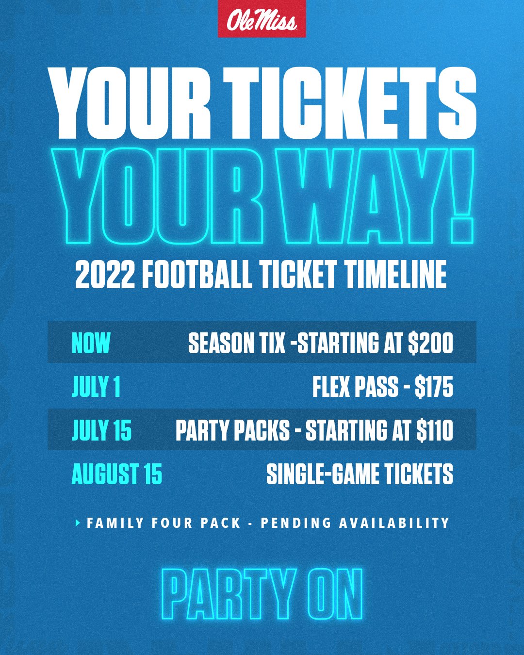 Ole miss football tickets deals