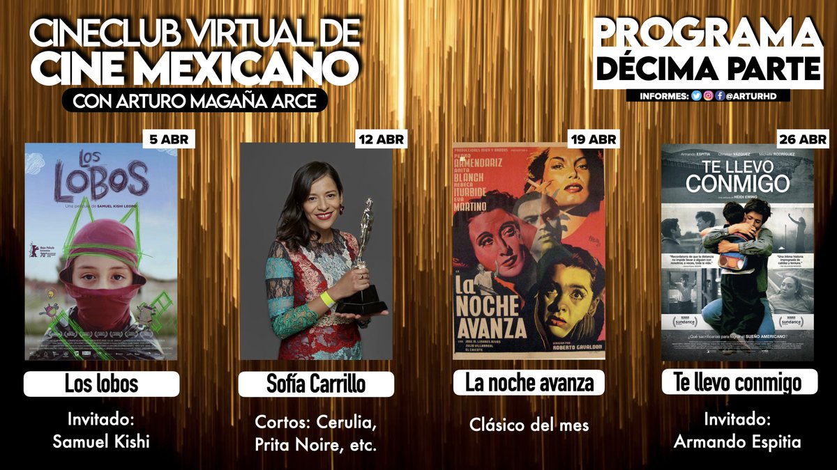 Ante la oscuridad de la pandemia, mi amor por el cine mexicano se convirtió en un gran refugio. Desde entonces, este cineclub virtual se ha llenado de gente maravillosa, historias fascinantes y el talento más grande de nuestra industria. Hoy está de vuelta y así luce este mes ⬇️