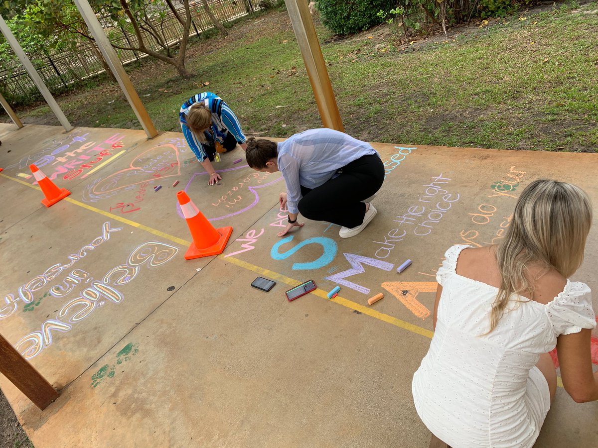 HighlandElemPBC's tweet photo. Our Panther staff creatively inspires our intermediate students to #SlaytheFSA this week @villani824 @4literacylife @epwlandp @emartinezPBC @FroggieHighland @SVELEZ4EDU https://t.co/KawtaLODuP