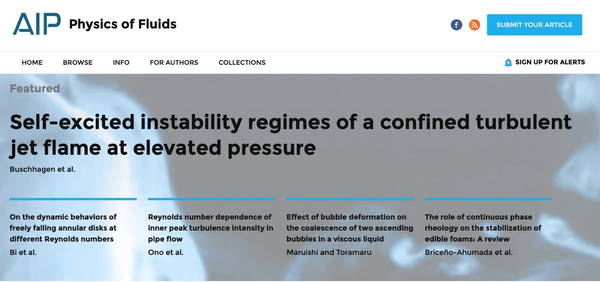 SlabaughGroup's tweet photo. Made it to the front page!
Excited to share our featured article in Physics of Fluids describing multi-mode instabilities driven by high power-density flames 🔥 with stability theory and state-of-the-art experiments. https://t.co/sfwlAMjkVK
@ScaloCarlo @TimoBuschhagen @RohanGejji https://t.co/5QOLCMnYDd