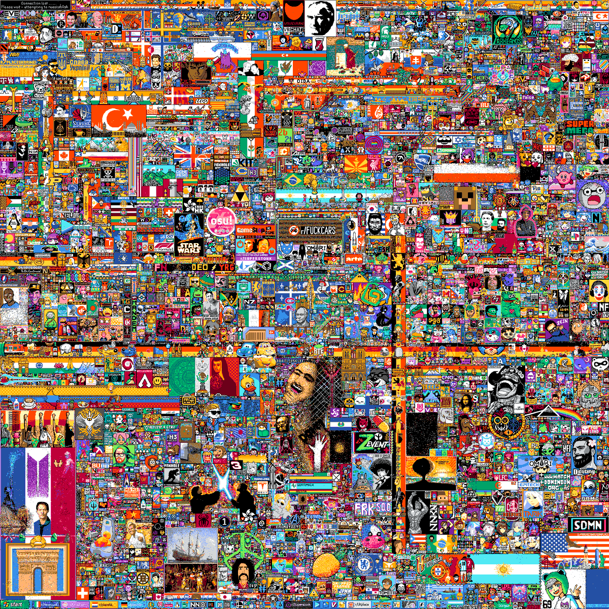 keizterr's tweet photo. Full screenshot of r/place 2022 || Screenshot completa de r/place 2022 
#reddit #RedditPlace #redditwar https://t.co/h5KwIVzScr