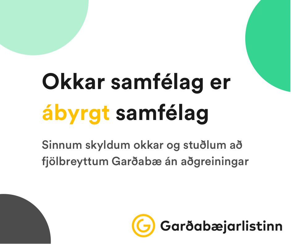 Við sóttum mikilvægan fund með ÖBÍ og <a href="/throskahjalp/">Landssamtökin Þroskahjálp</a> í dag. <a href="/gbrlistinn/">Garðabæjarlistinn</a> vill að Garðabær standi vörð um grundvallarréttindi fatlaðs fólks, þ.e. réttinn til sjálfstæðs lífs og þátttöku í samfélaginu, og standi þannig undir þeim skyldum sem hann hefur gagnvart fötluðum íbúum sínum.