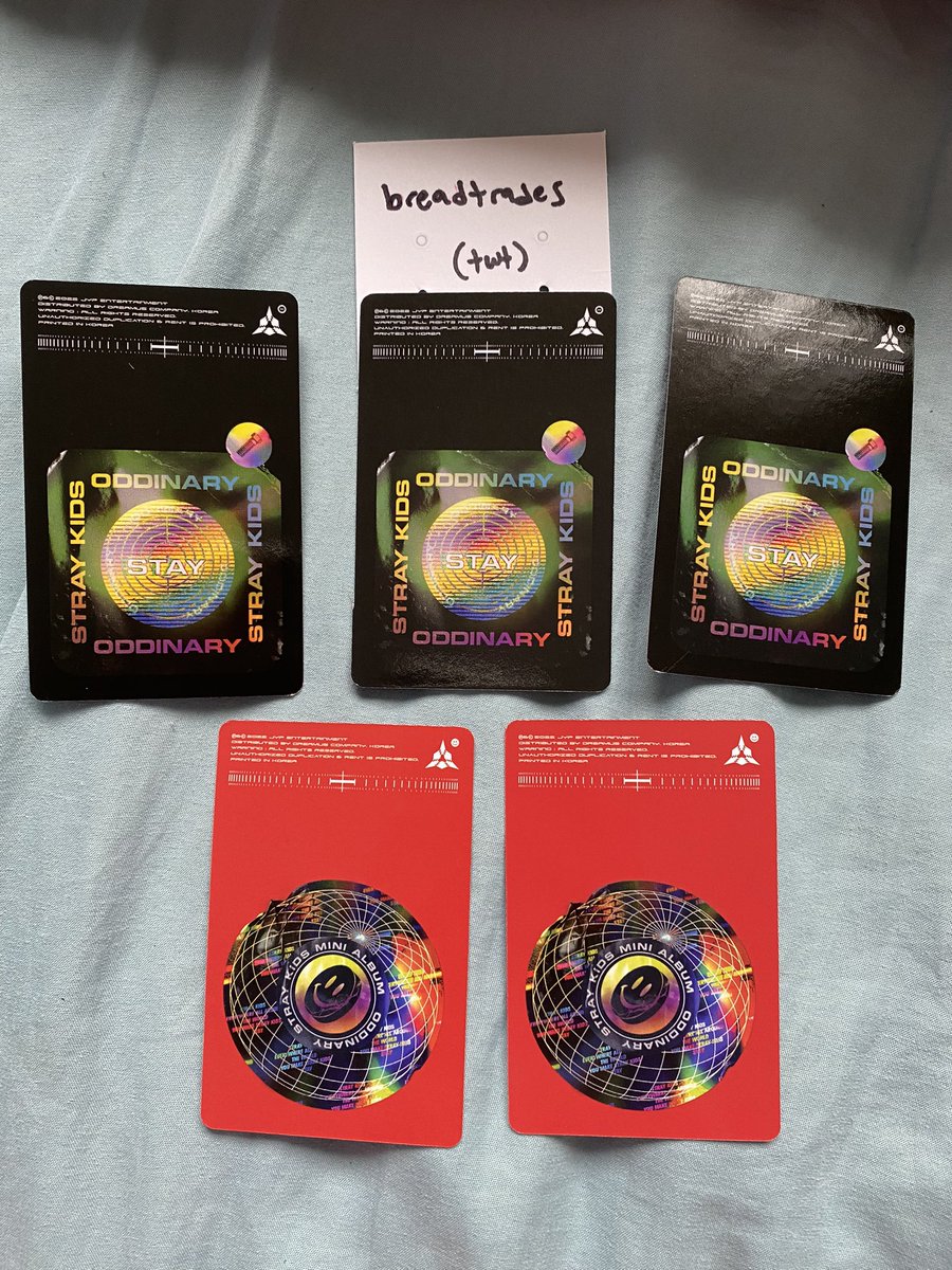 ODDINARY WTT/WTS!

have:
- hyunjin + felix
- changbin + seungmin
- bang chan + lf
- jeongin + lf
- cb + i.n

want:
- wishlist
OR
- $7 (+0.5 ship)

us/can/aus only!

<a href="/skzwtb/">Stray Kids wtb/wts only</a> <a href="/skztrade/">Stray Kids Trade</a> <a href="/straykidztrade/">Stray Kids Trading</a> <a href="/kpoptradeusa/">photocard trade & sell</a> @KTradesUSA_ 

🏷 trade sell kpop stray kids skz pc photocard unit