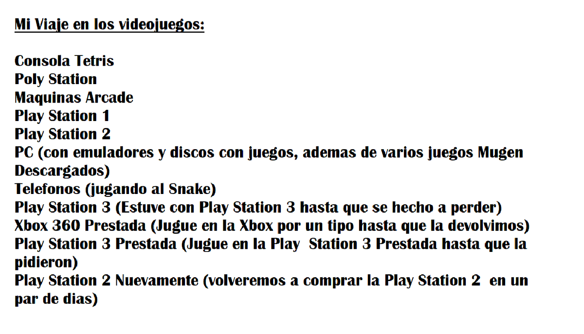 sebastiananticr's tweet photo. mi viaje en los videojuegos:

(soy pobre, asi que no he podido comprar consolas mas avansadas o otro tipos de consolas que no he jugado antes) 
#videojuegos #consolas  #infancia #games #playstation #xbox #arcade #polystation https://t.co/rkHyJM55JX
