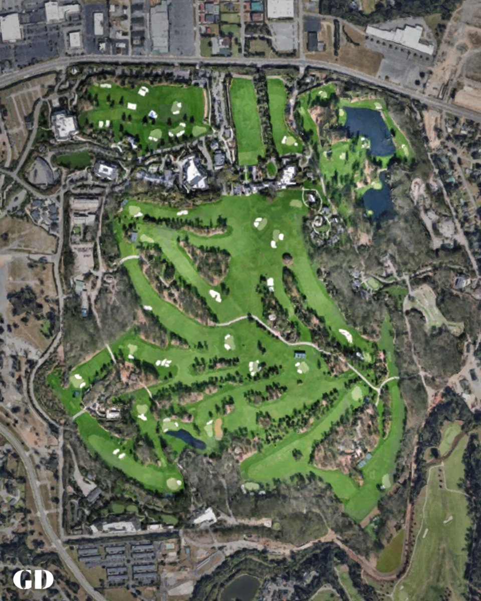GolfDigest's tweet photo. Augusta National from above. 🚁 https://t.co/UKJH96WEby