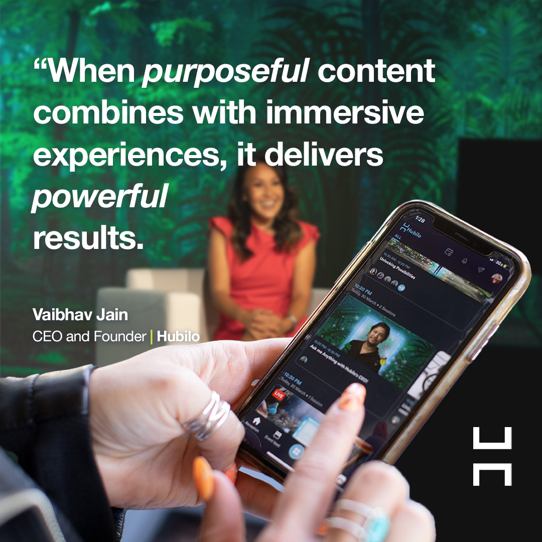 Hubiloconnect's tweet photo. @Hubiloconnect is our name, and being the platform for experiences this industry has never seen is our game! 👏 #hubiloevents #eventtech #eventprofs https://t.co/4uGy0sFlzb