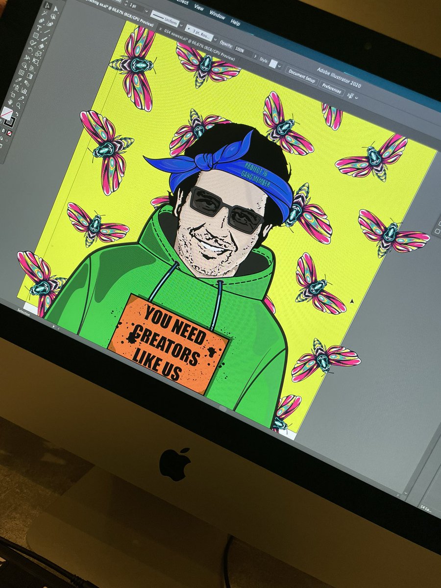 Working on some masterpieces for #NFTProject76 #NFTnews
