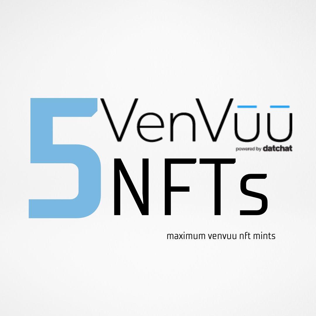 habytat_io's tweet photo. We've been receiving so many questions as to how many VenVuu Dynamic NFTS can an individual mint?
The answer is, you can mint a maximum of 5 VenVuu NFTs!Β π±
Join our Discord Community! π
https://t.co/HSgePck6vx
#Metaverse #NFT #VenVuu #PoweredByDatChat https://t.co/UVWHLaIDoL
