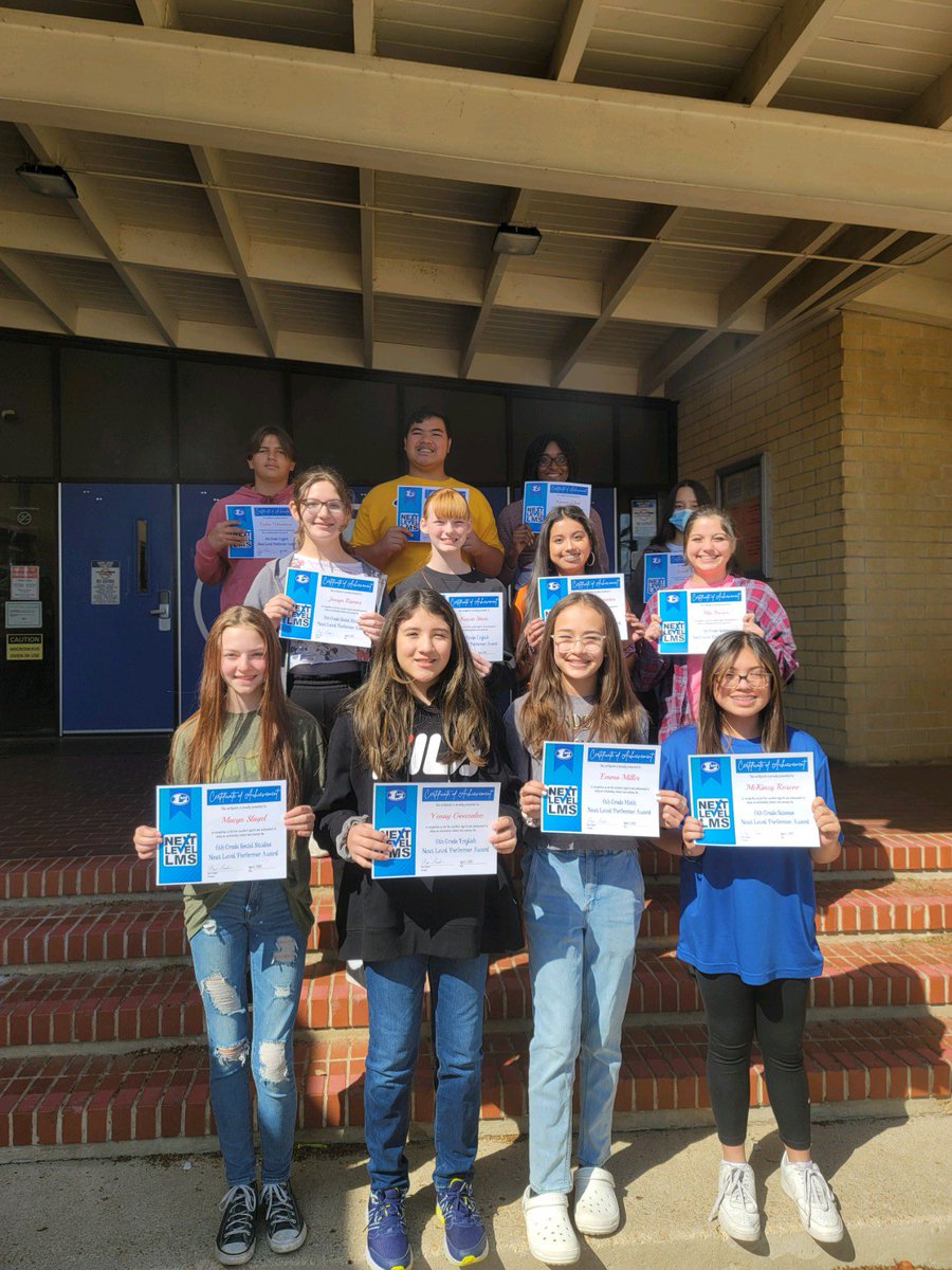 LampasasMS's tweet photo. Congratulations to our Next Level Performers for the month of March! #NextLevelLMS https://t.co/5gYNzFdwAV
