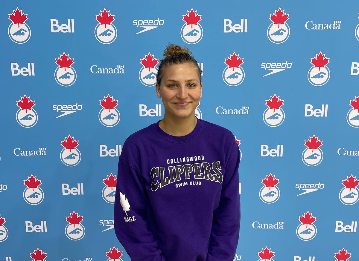Good luck to CCSC’s Maggie Rhodes as she competes in the women’s 100m backstroke at the 2022 Bell Canadian Swimming Trials in Victoria, BC! Swim fast &amp; have fun!

#ccsc #collingwoodclippers #swimclub #collingwood #ontario #swim