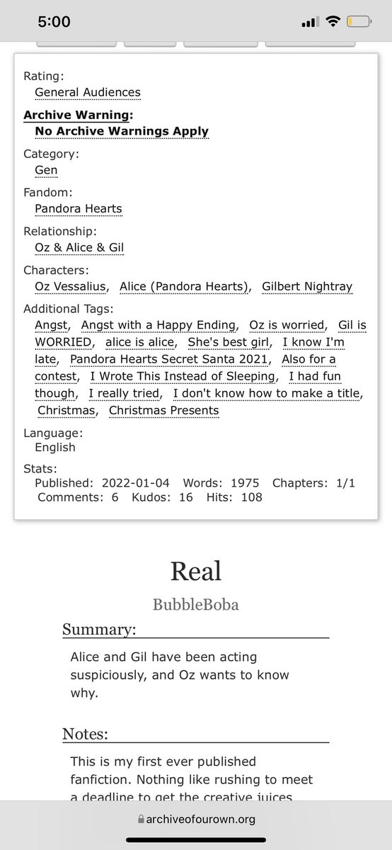 BubblessBoba's tweet photo. My Pandora Hearts fanfic has over 100 views! Thanks to everyone who’s read it! It means the world ♥️ if you want to check it out please do                     

https://t.co/UT0xFu8yh2 https://t.co/G3ot6HV54E