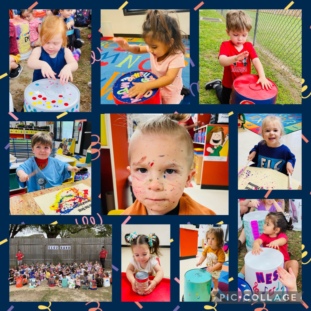 CFISDELC2's tweet photo. This week we celebrate Early Childhood Education with The Week of the Young Child. Today was Music Monday, at ELC 2 we march to the beat of our own drum. #KeepCalmAndDrumOn #Music #ELC2 @CFISDELCS https://t.co/YE0VYK2AKd