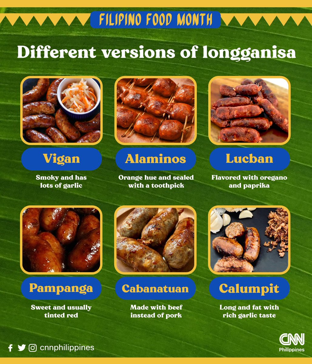 This #FilipinoFoodMonth, we honor one of the ultimate breakfast staples: the longganisa.

This Filipino sausage has several varieties, which differ depending on the region. Which is your favorite?