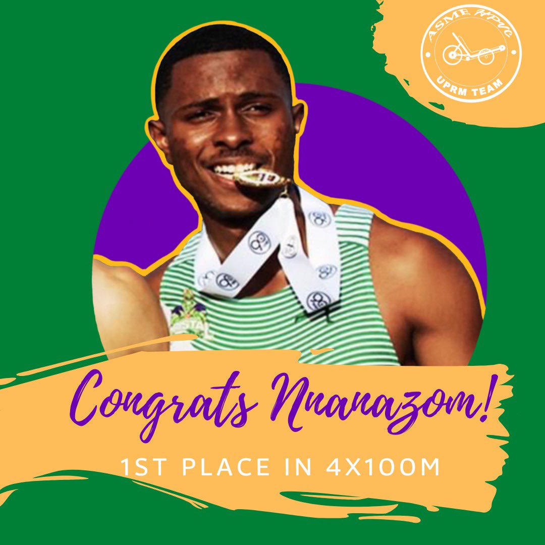 HpvcUprm's tweet photo. Our team member, Nnanazom Uwakweh, participated this weekend, representing our university in the 4 x 100 m relay in the Inter-university Athletic League. He and his teammates won first place. Congrats Nnanazom, on this tremendous achievement!
#UPRM #hpvc https://t.co/wGpJ3cT7dl