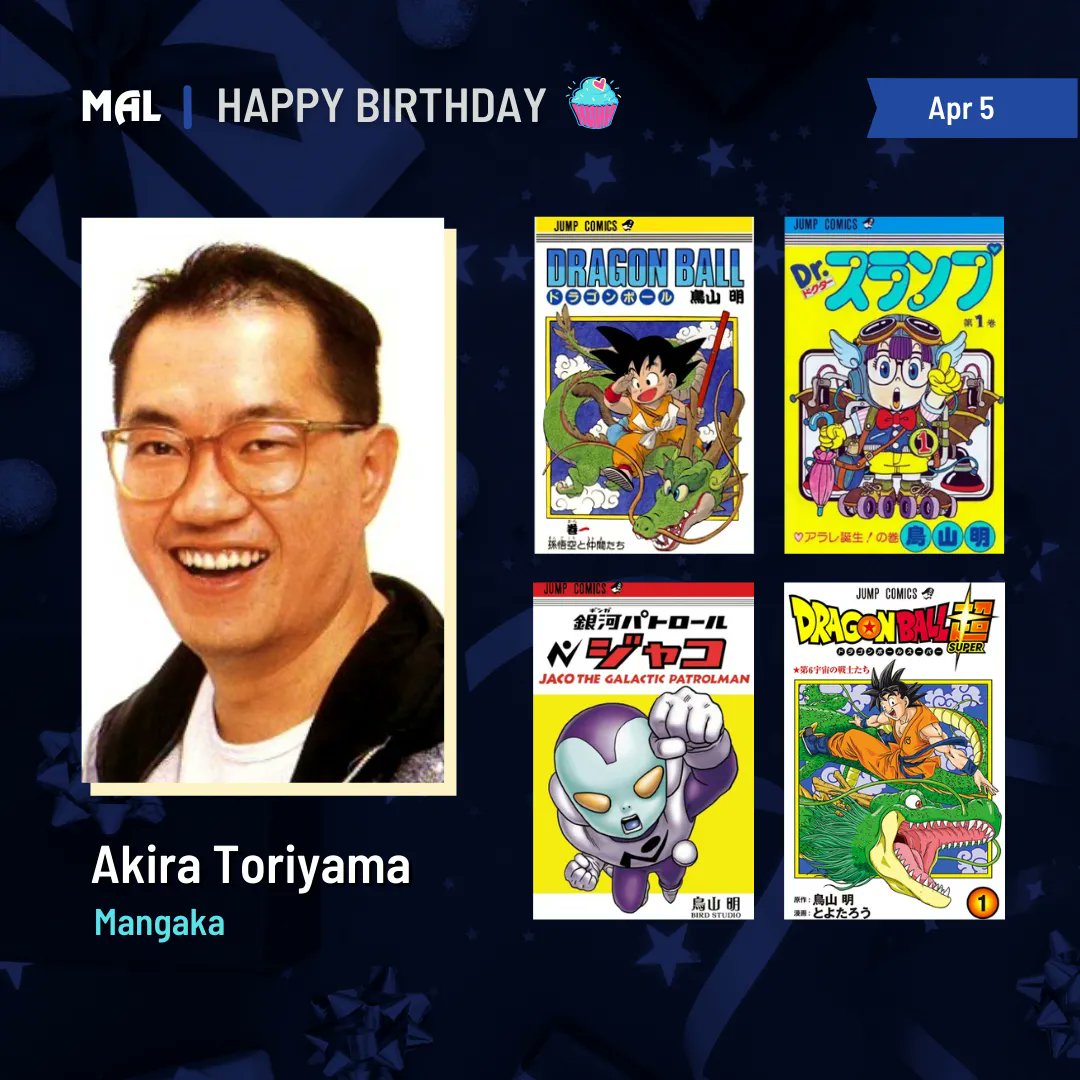 Happy Birthday to Akira Toriyama! Full profile:  