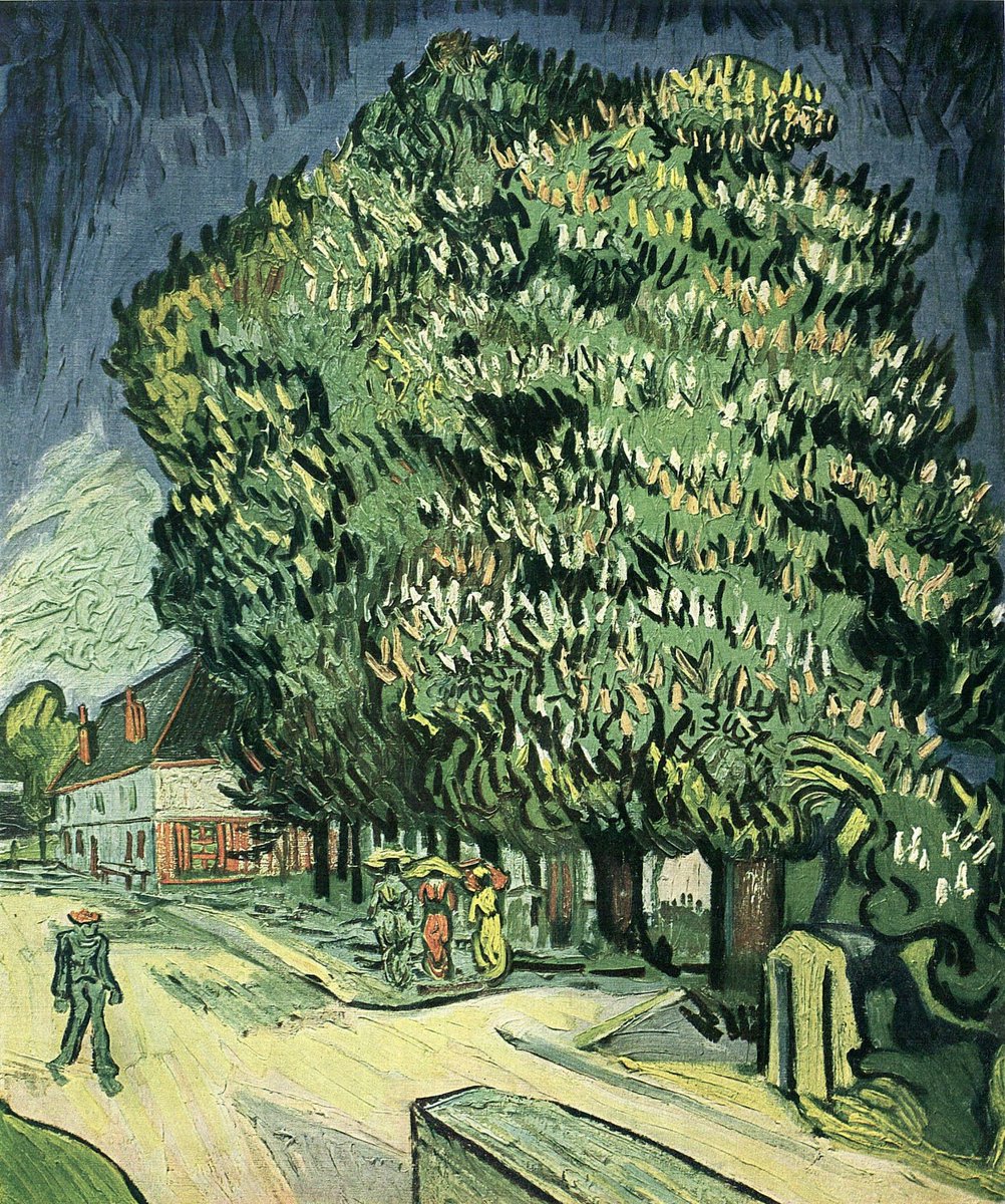 ArtToday7's tweet image. Vincent van Gogh, Chestnut Trees in Blossom, 1890 [1576x1888]
  
 #painting #artStyle