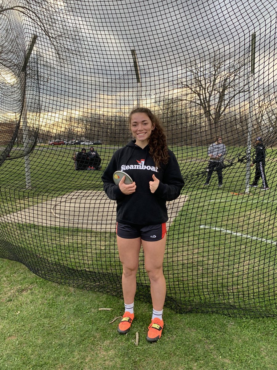 BHSTigerTrack's tweet image. RECORD ALERT!!! ✅
Lauren Reiff breaks the Bluffton Discus record with a toss of 122’3” on the season opener 🤯 
#WinTheDay