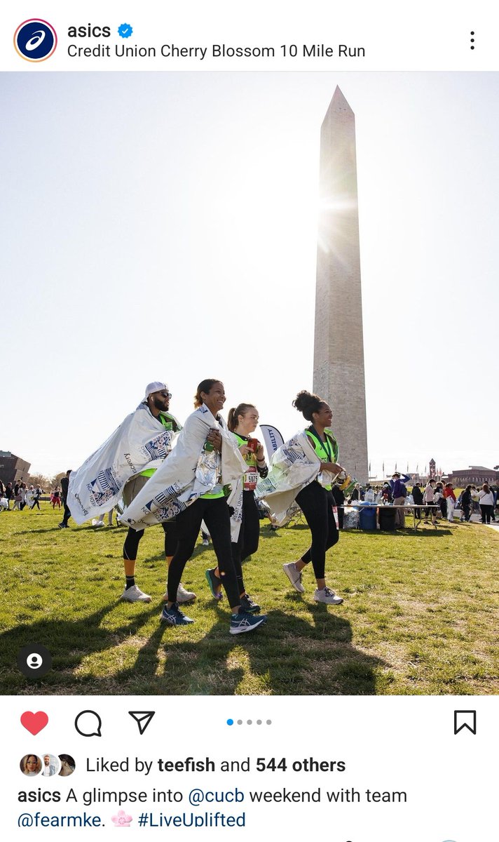 What a dope pic of my <a href="/FEARMKE/">FEAR MKE (Forget Everything And Run)</a> Fam repping #Milwaukee at the #cherryblossomrun in #DC!  <a href="/ASICSamerica/">ASICS America</a>, I hope you cont to support these inspiring change leaders! <a href="/socialxmke/">Social X</a> @ranell_mke <a href="/teniafisher/">teefish</a> <a href="/QuayEllison/">Quay Ellison</a> #ReframetheNarrative #FEARMKE