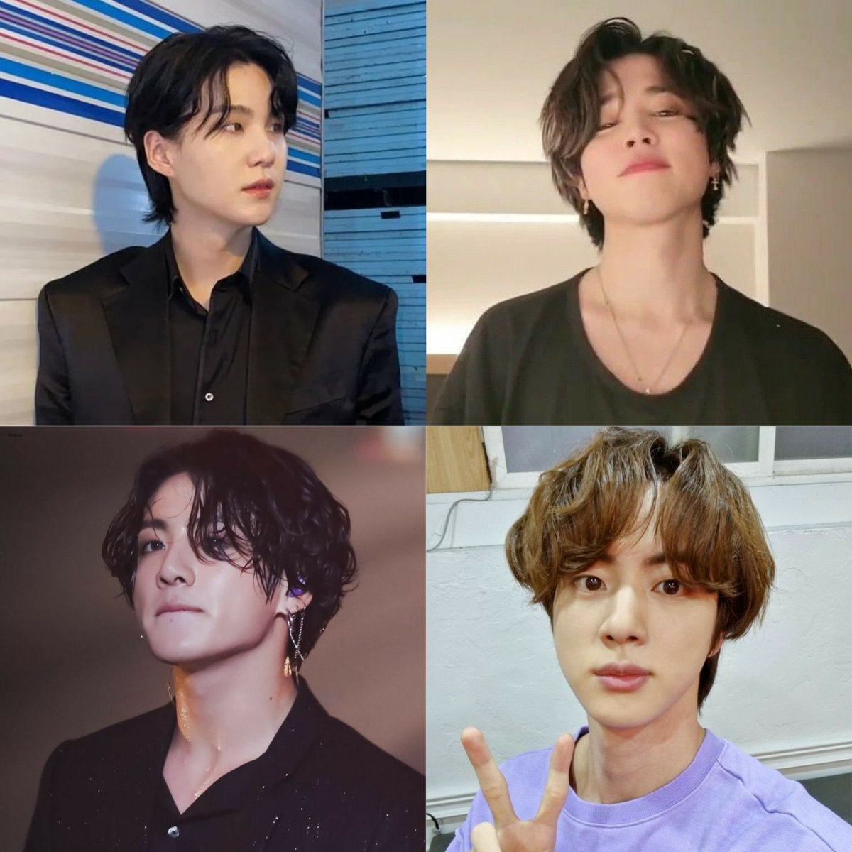 hourlyforbts_'s tweet photo. boatos de que todas as armys tem um penhasco por qualquer membro do bts de long hair https://t.co/ShWr8Q9p5Y