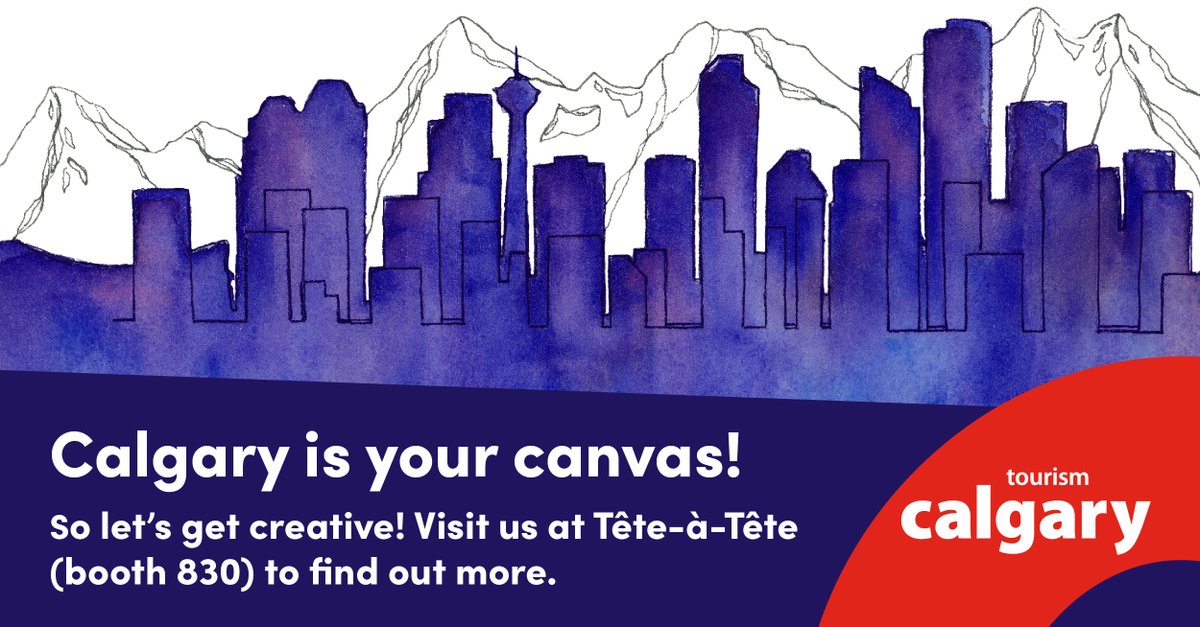 Let’s get creative! Discover why Calgary is your canvas at CSAE Tête-à-Tête this Wednesday. Visit us in booth 830 to immerse yourself in our augmented reality experience, and to enter our draw for a Calgary prize pack. #meetcalgary #ottawameetweek