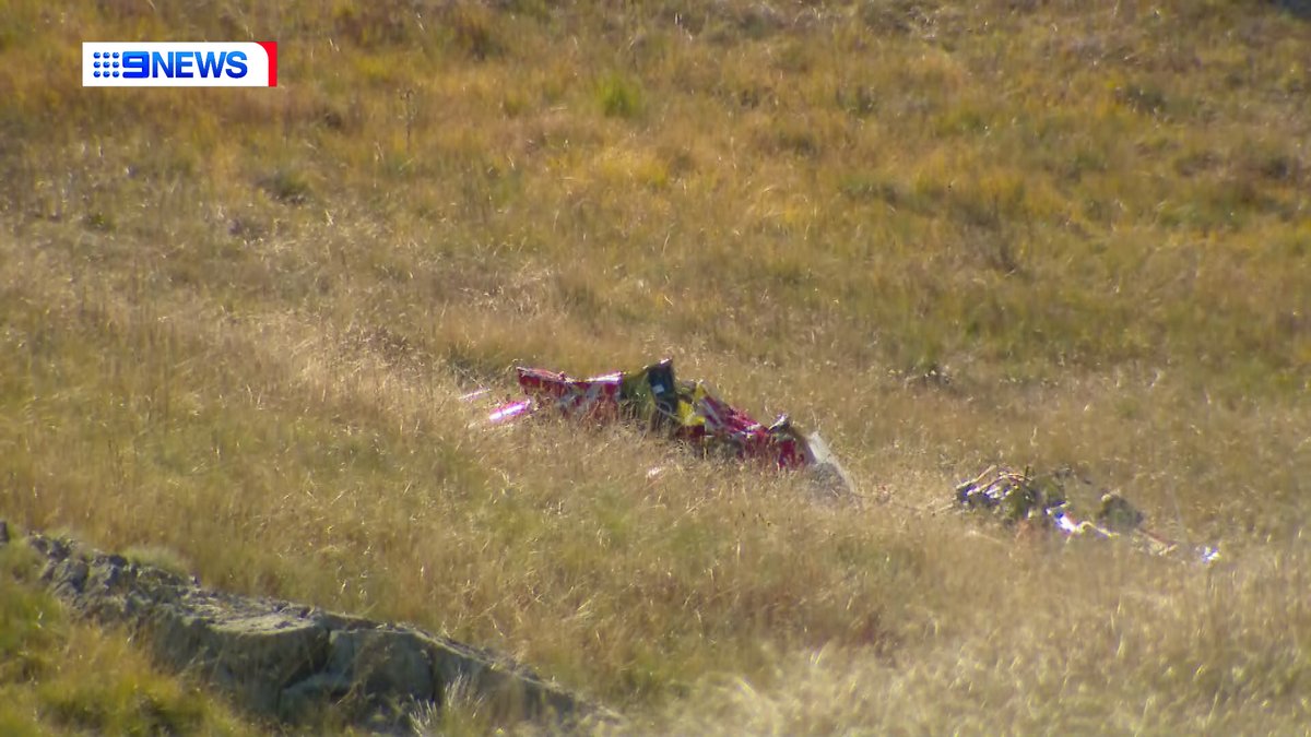 First pictures from the scene of a helicopter crash at Kiandra in the Snowy Mountains. Sadly the two people onboard the helicopter died at the scene. https://t.co/r5npCMnXqh