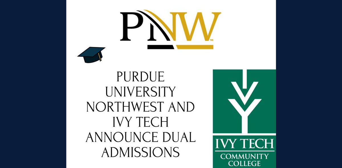 Ivy Tech Community College and Purdue University Northwest recently announced a dual admissions partnership to help students get a four-year degree! 🎓 For more info, click here: valpo.life/article/purdue… @PurdueNorthwest @IvyTechCC