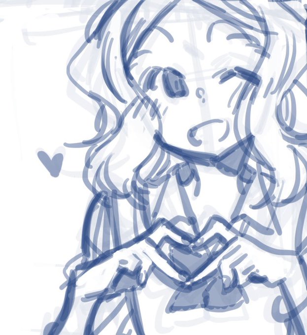 Maoさんがドールで作ってくれたハートマークポーズ可愛すぎるなって(*^ω^*) #ちびっこちゃん朝活 