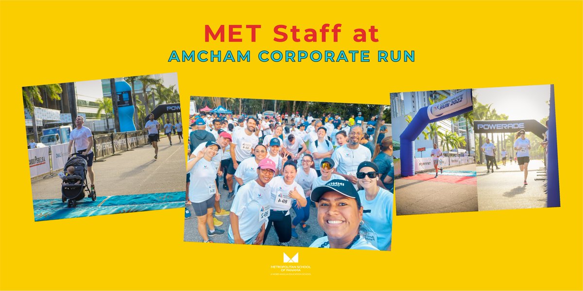METSchoolPanama's tweet image. Great to see so many of our #worldclassteachers and #METstaff staying fit and having fun at the @panamcham corporate run 2022! ✨
@METJaguars #METMagicMoments #GOMETJaguars #AmChamPanama #AmChamCorporateRun