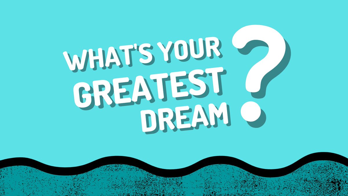 I just saw this and wondered to myself. And I found out today that I am living my greatest dream. How about you? Share your thoughts about this.