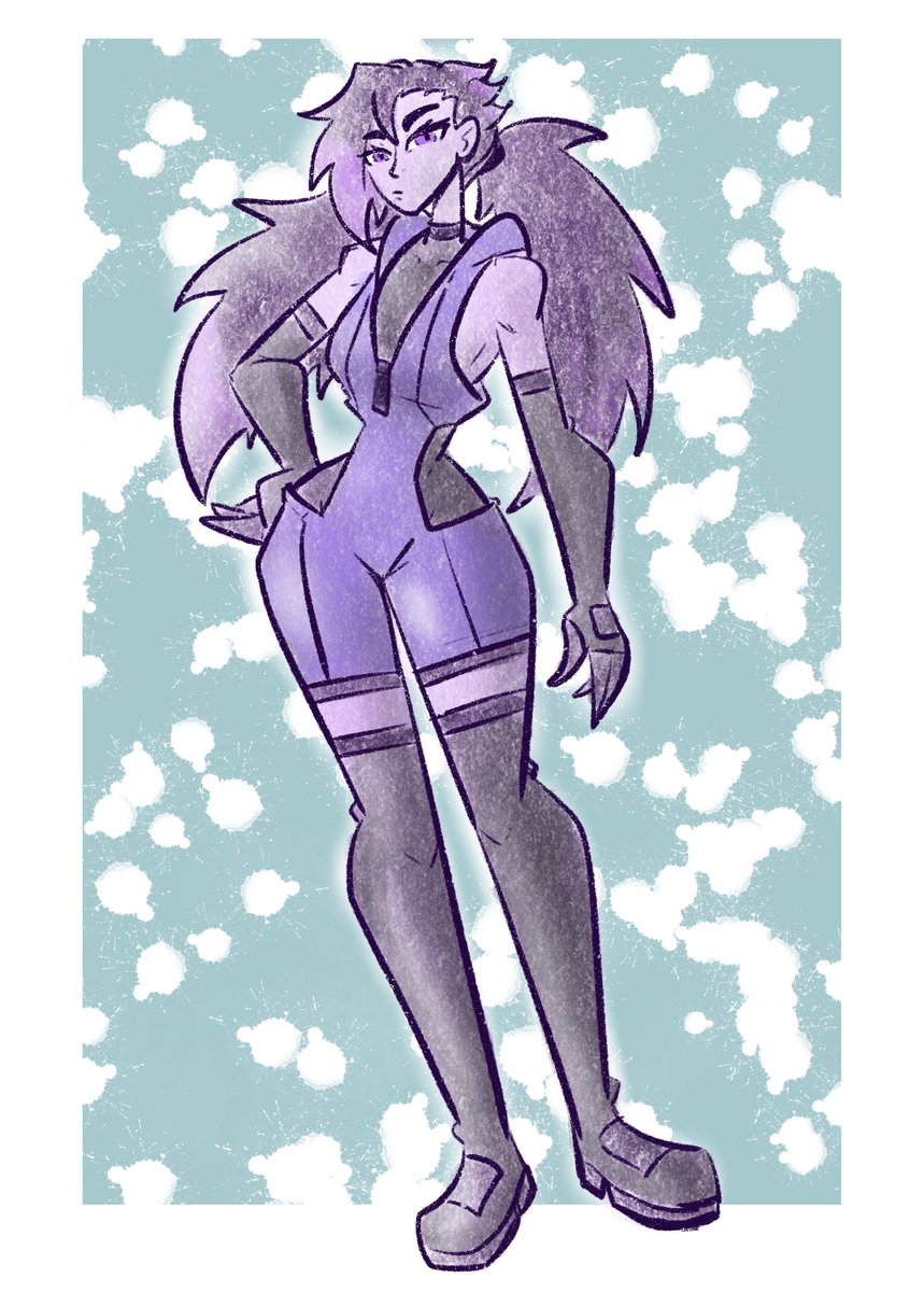 Mono-Color Sketch Comm for <a href="/Investorinlewds/">Coconut Steve</a> with <a href="/MayruAnimation/">Mayru</a>'s OC