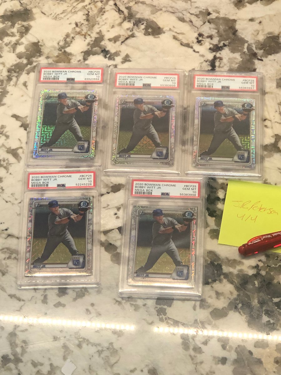 chaske22's tweet photo. 340 each bobby witt jr 1st bowman chrome mega box psa 10s shipped
@HobbyConnector
@HobbyConnector
@sports_sell
@SportsSell2
@CardFiend21
#bobbywittjr #salesthread https://t.co/xcM87Z05F8