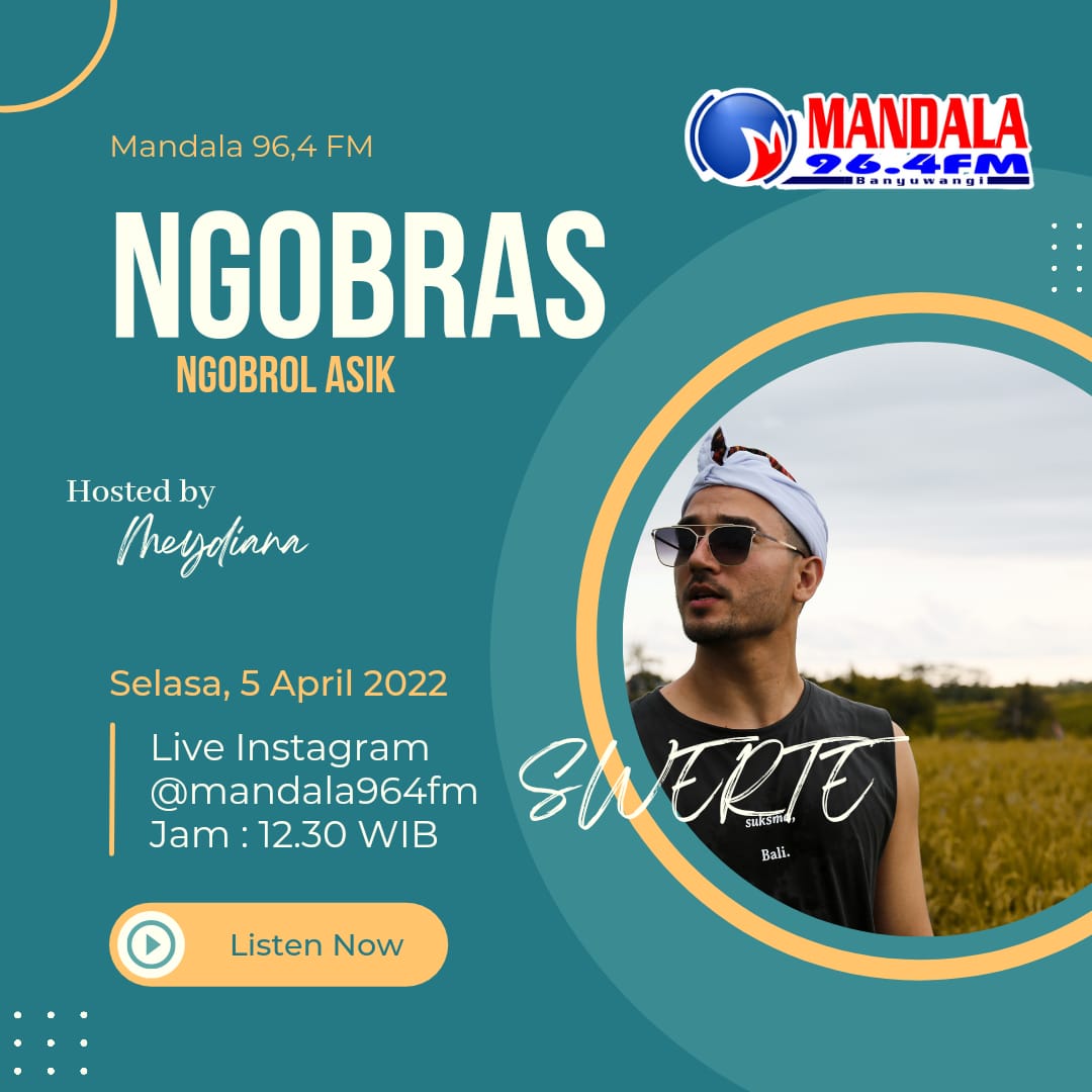 Nanti siang ngobrol bareng <a href="/swertemc/">Swertemc</a> soal single barunya, #BallinInBali. Merapat ke instagramnya Radio Mandala, ya. 🥳

#Swerte
#BallinInBali