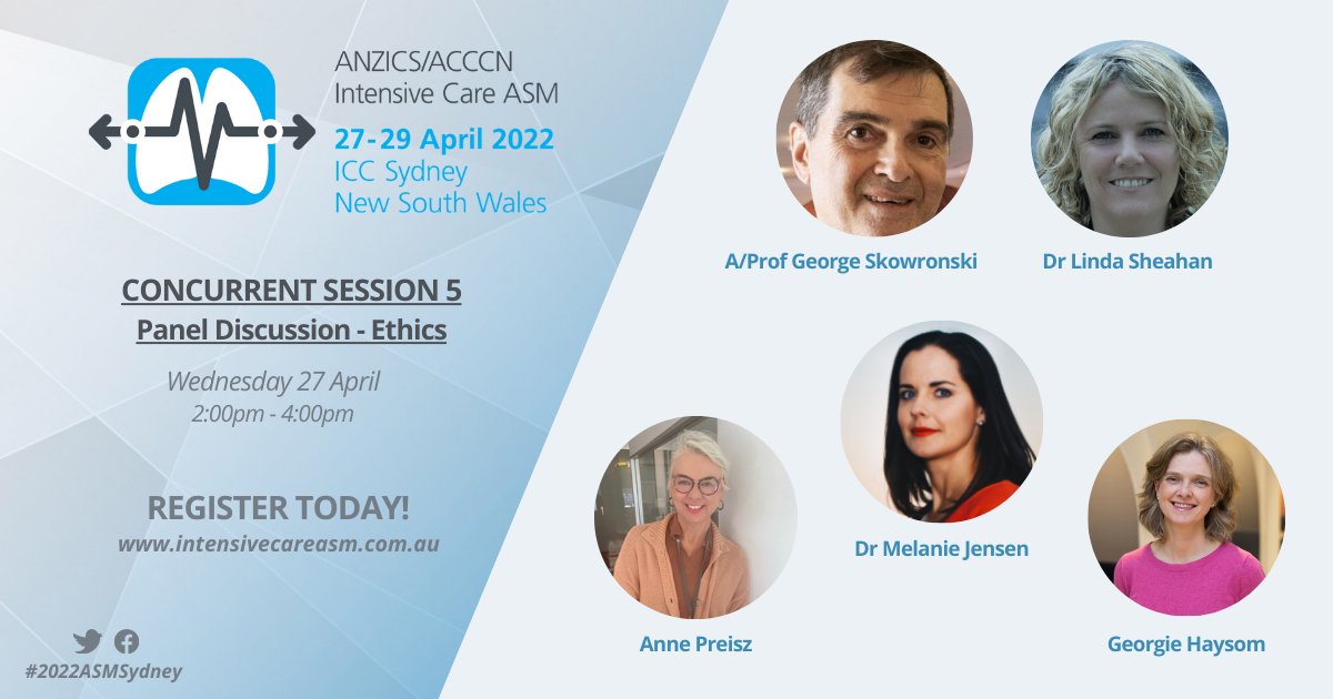 #2022ASMSydney
THREE WEEKS TO GO!
intensivecareasm.com.au