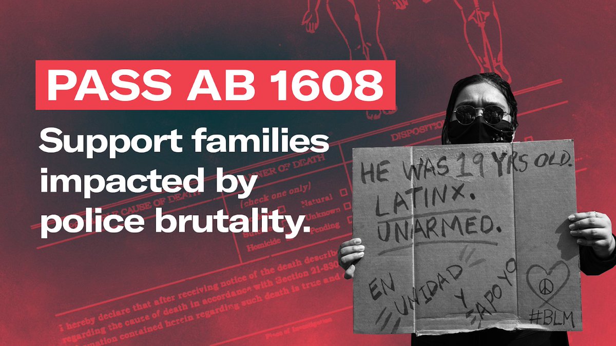 justice4angelo's tweet photo. Angelo’s death was ruled as “excited delirium” instead of the real cause of death to avoid police accountability. #AB1608 ends the influence of sheriffs in officer-involved investigations. Pass the bill @AsmAguiarCurry

#JusticeForAngeloQuinto #JusticeForAngeloQuintoJusticeForAll https://t.co/oXnI9yeg4e