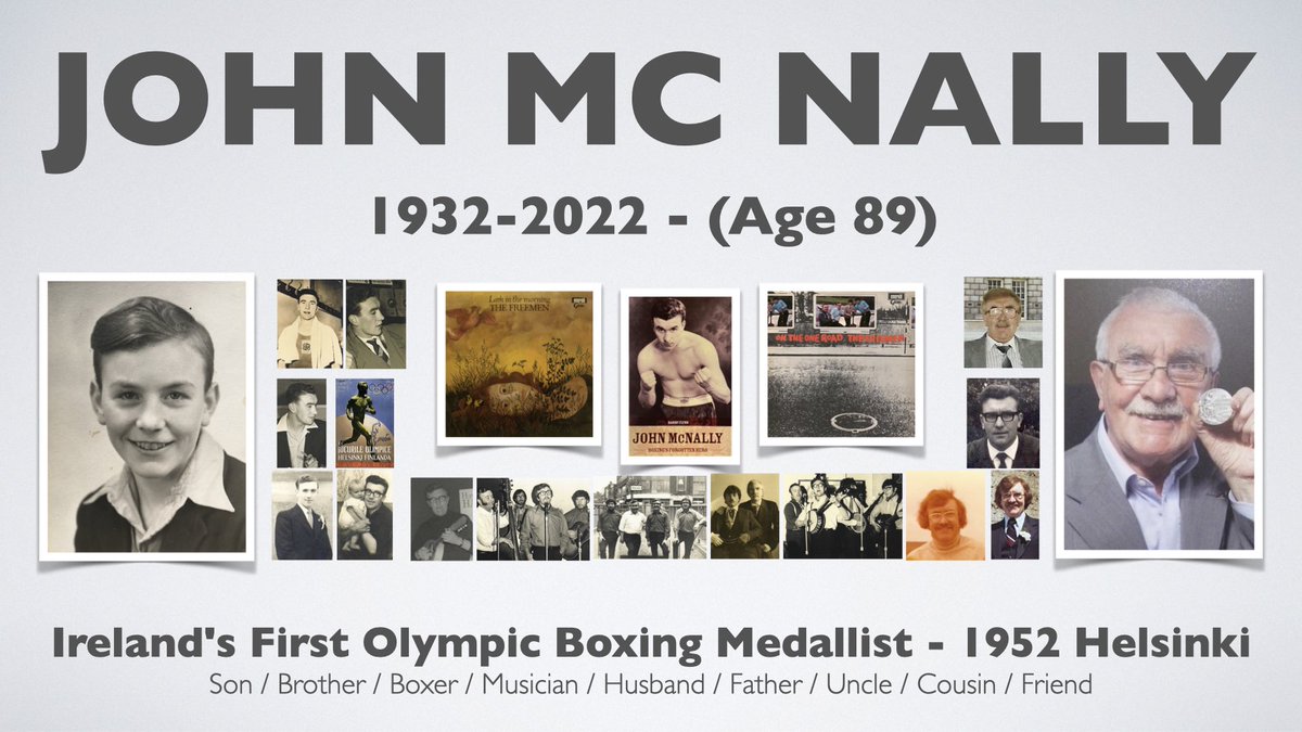 My Dad John Mc Nally, pass away yesterday, peacefully at 6am age 89. Lovely to see tributes from the sporting world online.
Dad’s Funeral with be on Friday 8th April, at 10am Mass in St. Annes Parish, Dunmurry, Belfast.

I’m very thankful for the good times - Rest in Peace Dad