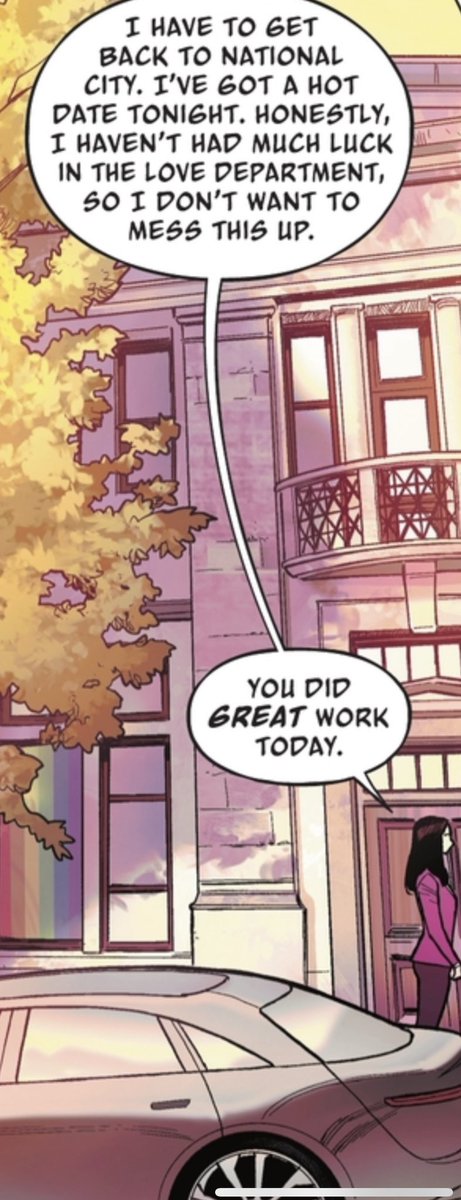 supercorpcanon's tweet photo. Lena Luthor aparece en un cómic de Batwoman y en él menciona que tiene una cita y casualmente hay una bandera de orgullo atrás de ella. ¿Coincidencia? No lo creo. SUPERCORP ENDGAMEEEEE https://t.co/vBoZt4sfz7