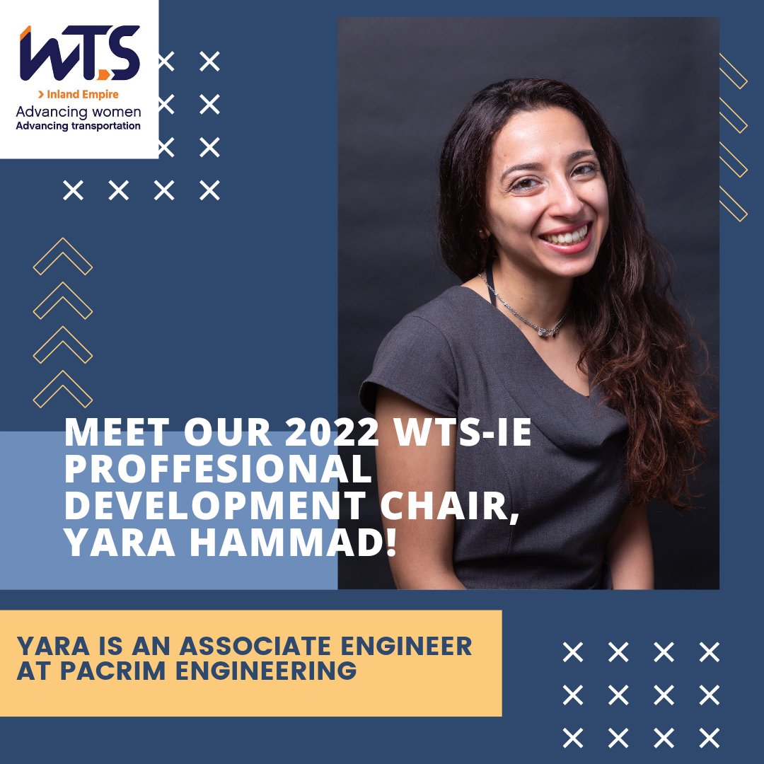 WTSIE's tweet photo. Meet our 2022 WTS-IE Professional Development Chair, Yara Hammad! 

Yara's favorite hobbies are playing tennis and reading. She is also most motivated when she is learning and being challenged.

A fun fact about her is that she used to be scared of dogs but now she has Misho 🙂 https://t.co/9szCYckbX6