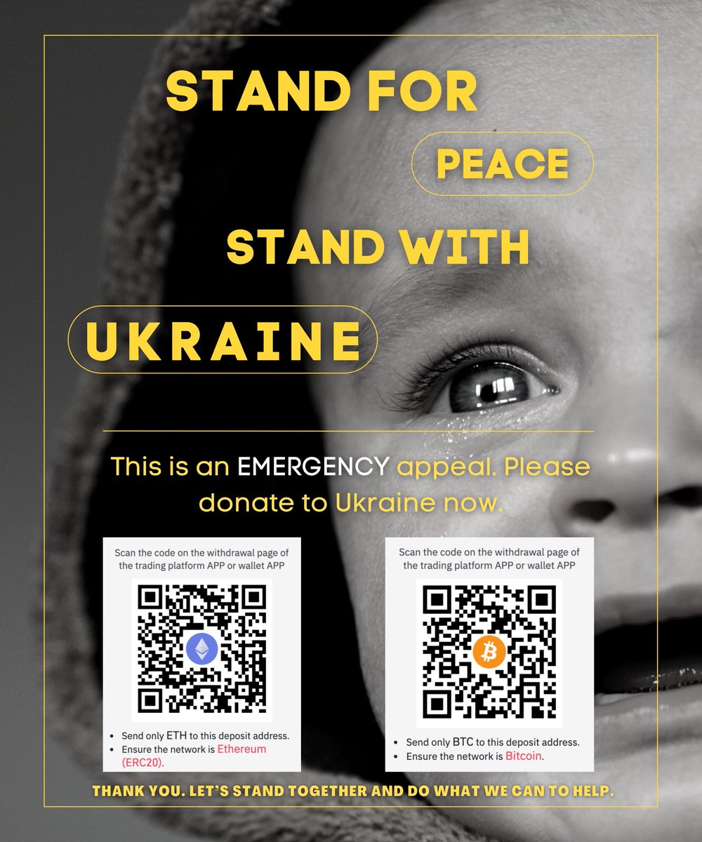 mesroyz's tweet photo. @Reuters This is an EMERGENCY appeal. Please donate to Ukraine now.
 #UkraineRussiaWar
#UkraineWar
#WarCrimes
#SupportUkraine 
#украина #україна #ukrainagram #kiev #ua #odessa #киев #днепр #kyiv #lviv #love #ukraineonline #crypto #bitcoin #cryptocurrency  #btc #ethereum   #GRAMMYs https://t.co/aaEErH6Dca