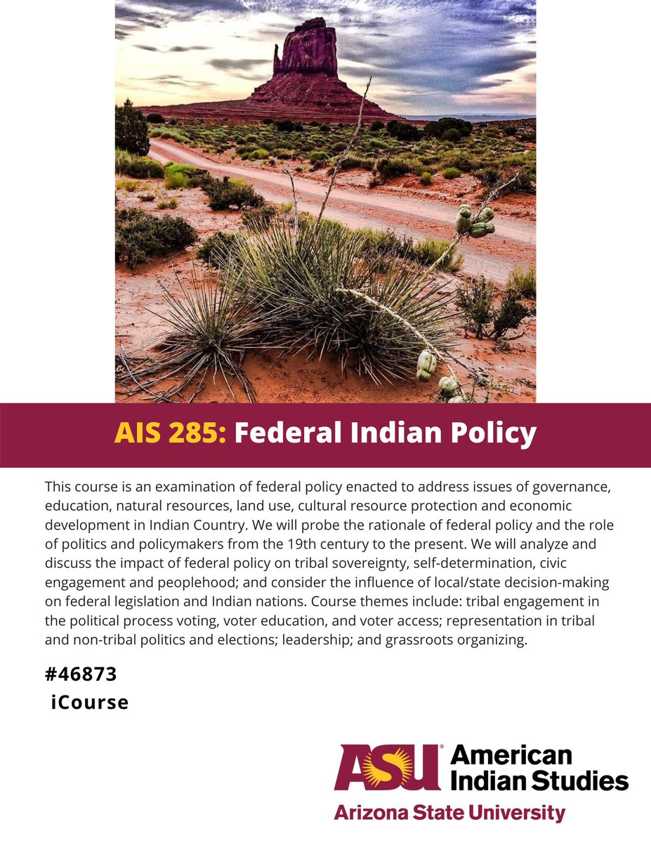 ASU_AI_Studies's tweet photo. Be sure to check out AIS summer classes. 📚🌞
#SunDevil #ASU https://t.co/1ivm2j0bZo