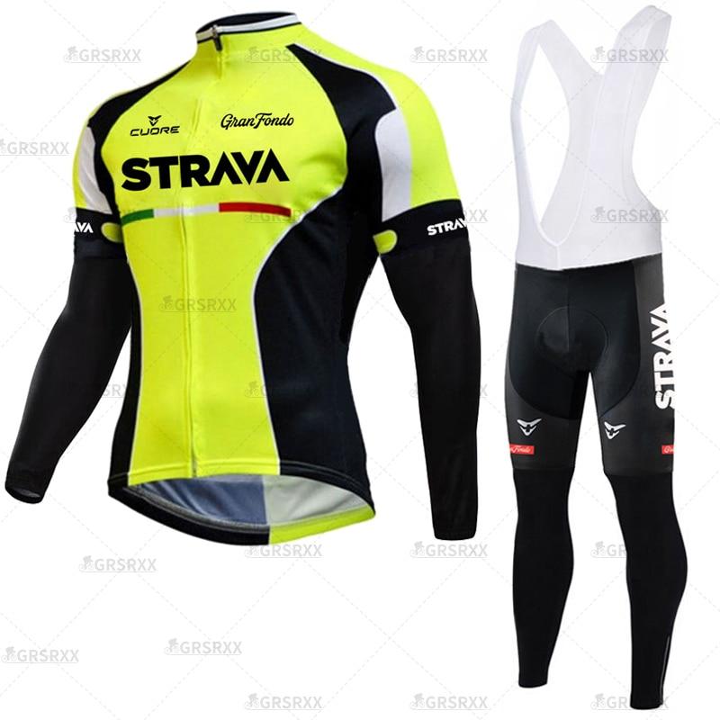 FASHION_COLL's tweet photo. STRAVA Cycling Jersey Set 2021 Spring Pro Bicycle Team Long Sleeve Bicycle Clothes Premium MTB Mountain Bike Bib Sportswear Suit R$ 239.28 #FashionCollectionStore #STRAVA #Cycling #42403641normalcyclingset3xl https://t.co/IYg3tDhBk6