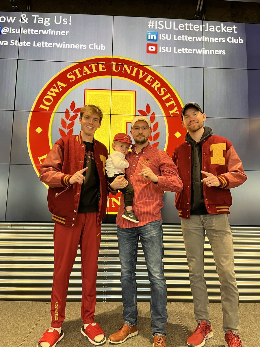 Proud of these 2 guys! Big Contributors to our NCAA Runner Up Team. First Time Letter Winners. #Run4ISU #CoachJack