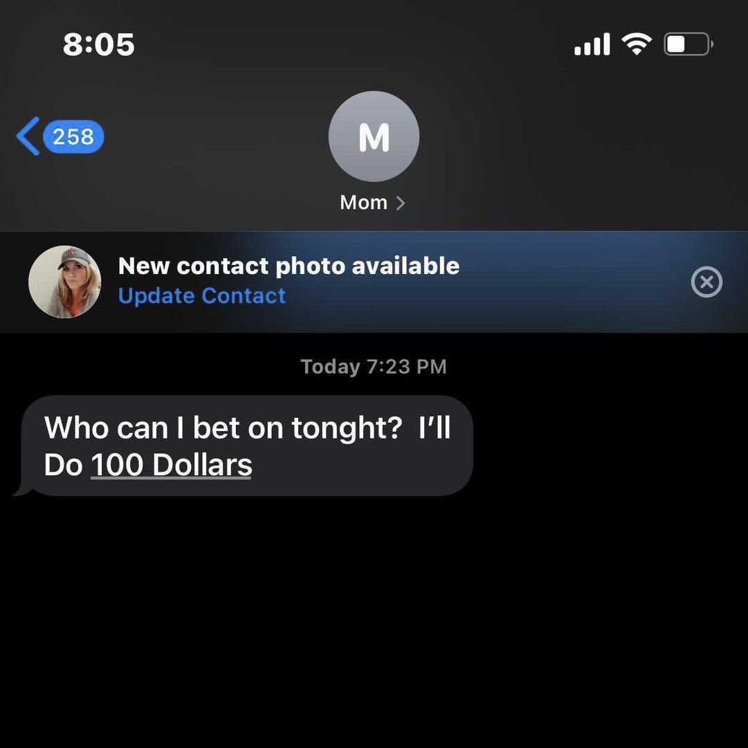 Mom wants to get some action down on the natty 🤣

(via tanner_schrank/IG)