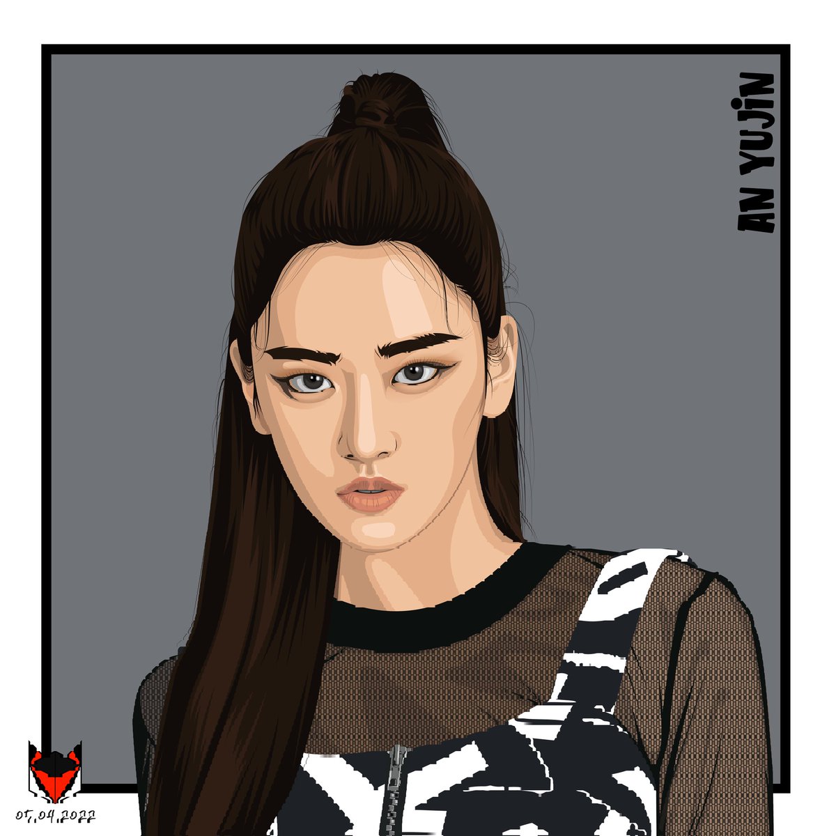 yamaya5's tweet photo. I think... that's my limit as a beginner... VectorArt: AN YUJIN
#AnYujin #ELEVEN #IVE #adobeillustrator https://t.co/4GZukdtyza