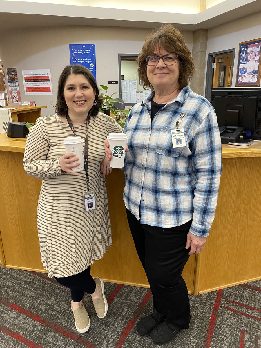 Happy National Librarian Day!
Thank you Emily and Becky for all you do for our school! #NationalLibraryWeek #RED