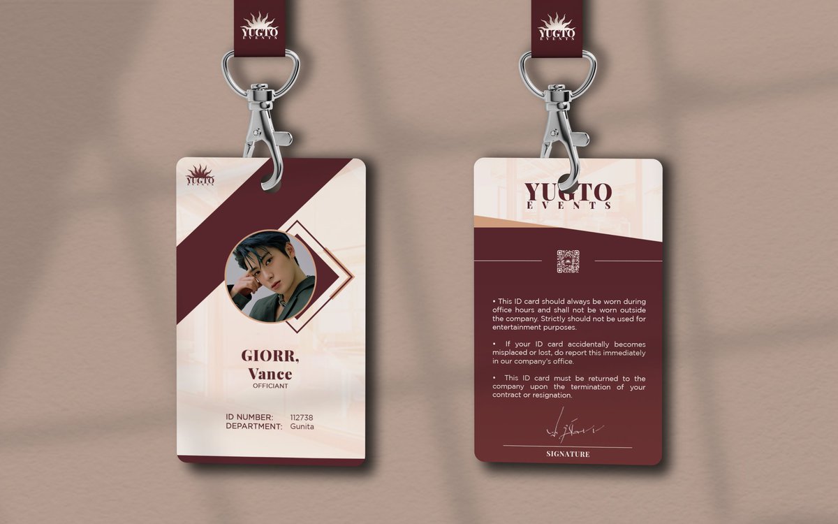 ͏͏͏͏͏͏

                 ⌕  Identification Card
                 ≡ Yugto Events
    
͏͏͏͏͏͏