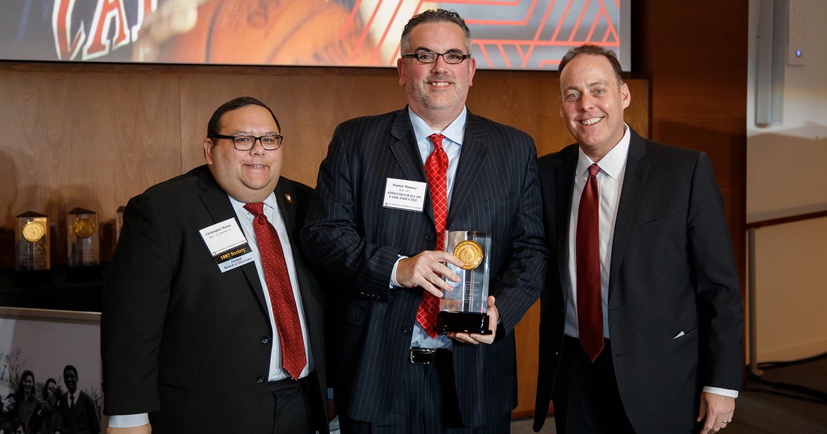 CatholicUalumni's tweet photo. Player. Teammate. Champion. MVP. Hall of Famer. On Saturday, we joined @CatholicU_Cards in welcoming Patrick Maloney, B.A. 2002, into the Athletics Hall of Fame. Meet Maloney and view footage from that @NCAADIII championship game on #StPatricksDay 2001. https://t.co/natWeLqGQl https://t.co/YbYMZlbnPf