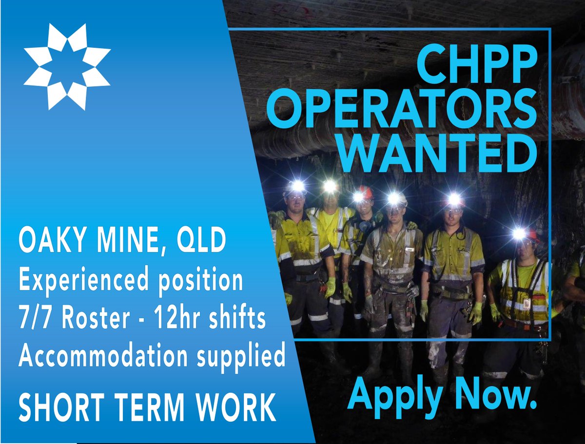 CHPP Operators wanted for a Central Queensland Mine.
Short term work so get in quick!

Apply Now ! Email : Recruitment@pimsgroup.com.au