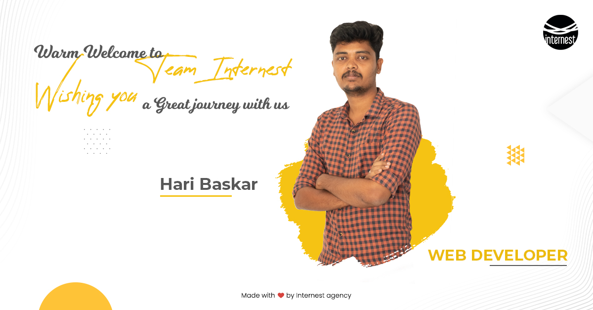 internestagency's tweet photo. A warm welcome &amp; good wishes on joining our growing team!
Hope we can take Internest to new heights together.
Follow @internestagency 

#unique #team #InternestAgency #DigitalMarketingAgency #DigitalAgency #Trichy #lifeatinternest #fresh #newjoinee #meettheteam #joinee #dreamteam https://t.co/cDvIHCeBqF